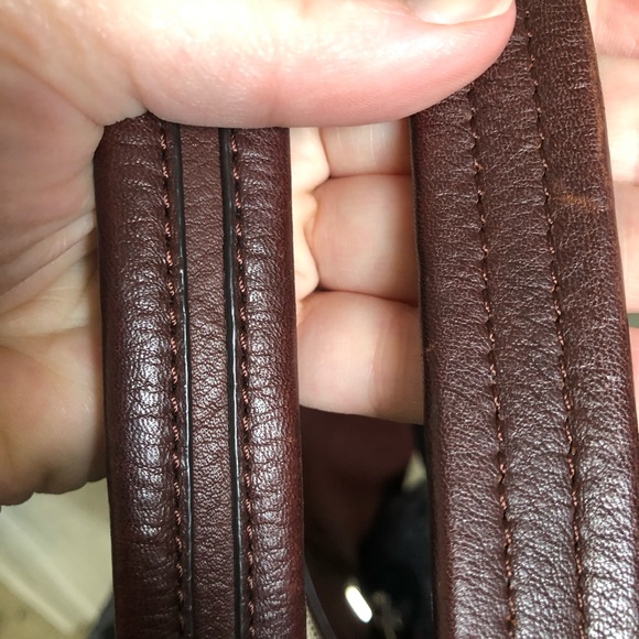 B. Makowsky leather calf hair zebra stripe pattern bag - Picture 9 of 13